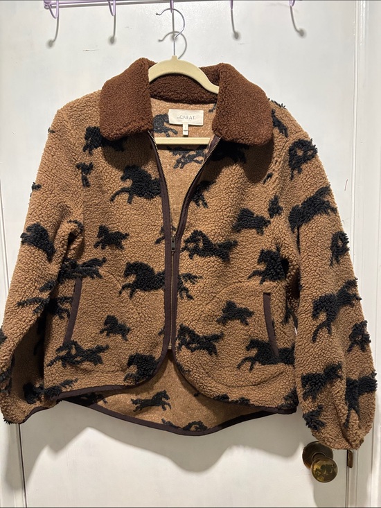 THE GREAT. Jackets & Blazers - THE GREAT pasture fleece horse jacket